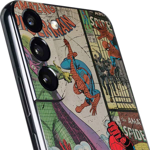 Marvel Classic Comics Amazing Spider-Man Collage Galaxy S22 Plus Skin